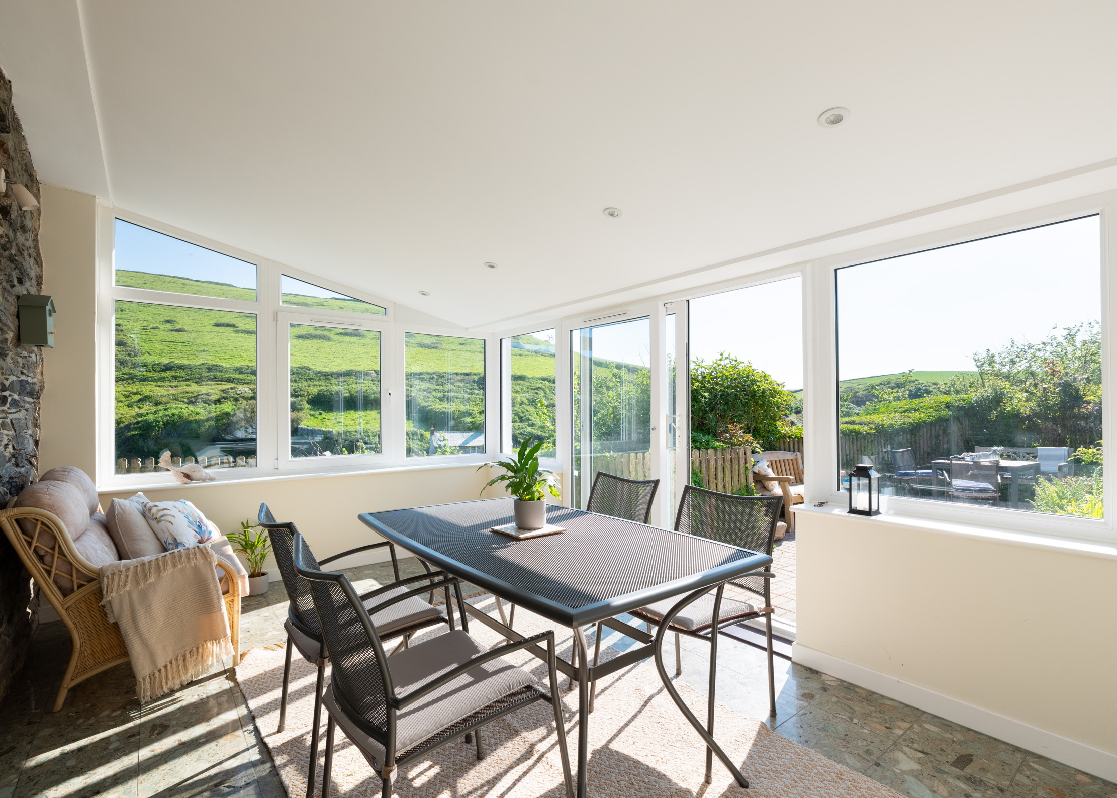 Images of the glorious cove-side home of Tregwyn in Cornwall