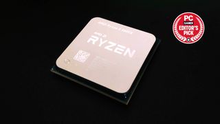 AMD Ryzen 5 5600X chip on dark background