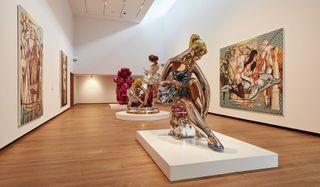 Installation view of ‘Jeff Koons: At The Ashmolean’, Oxford.