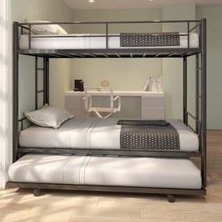 Calabash Twin Over Twin Metal Bunk Bed