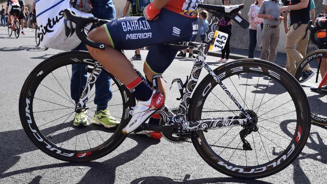 Sonny Colbrelli on the latest version of the Merida Reacto