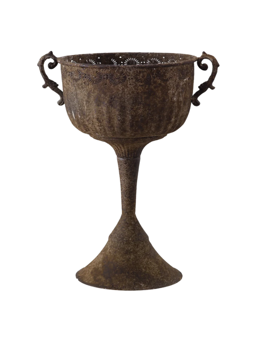 Rustic Distressed Iron Plant Pot