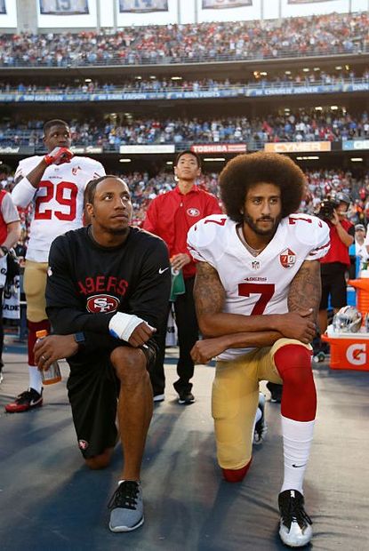 2016: Colin Kaepernick Kneels During the National Anthem