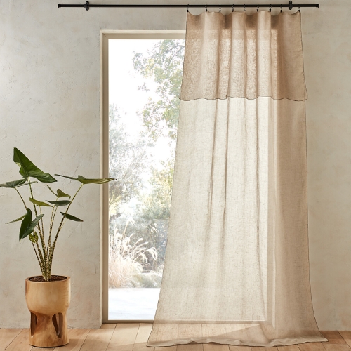 La Redoute, Noctuelle Linen Voile Curtain
