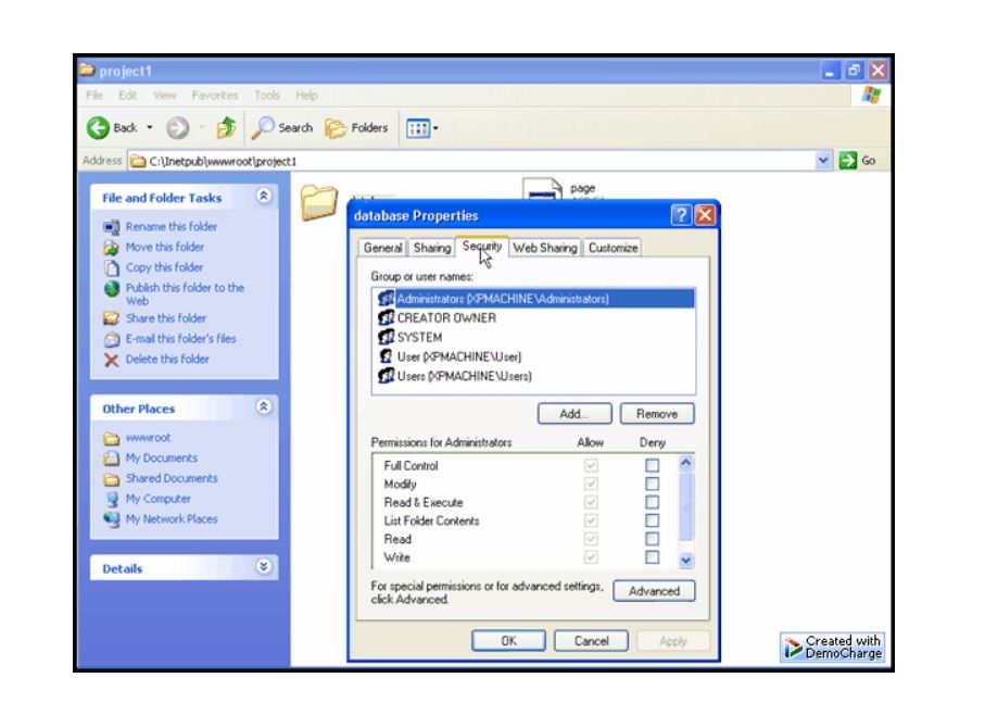 Microsoft Jet database interface