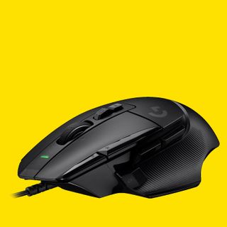 Gaming mouse on a colourful background