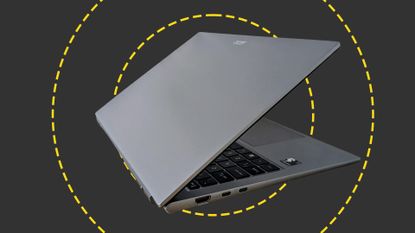 The Acer Aspire Go on the ITPro background