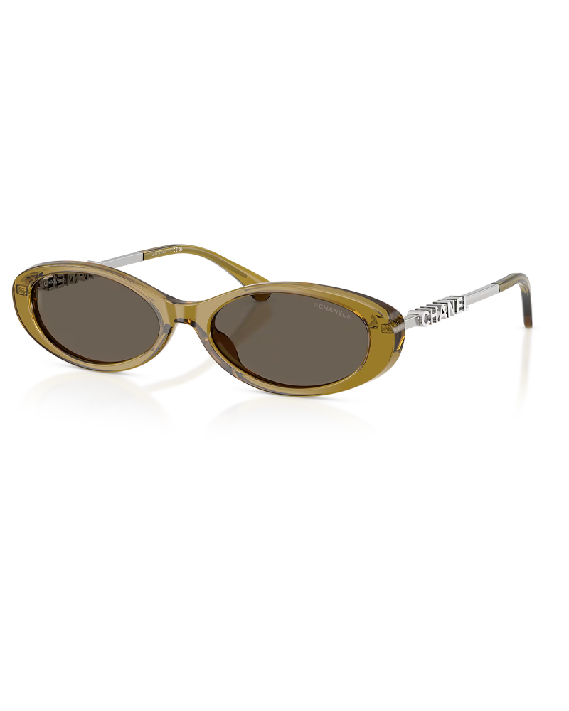 Chanel sunglasses, olive green