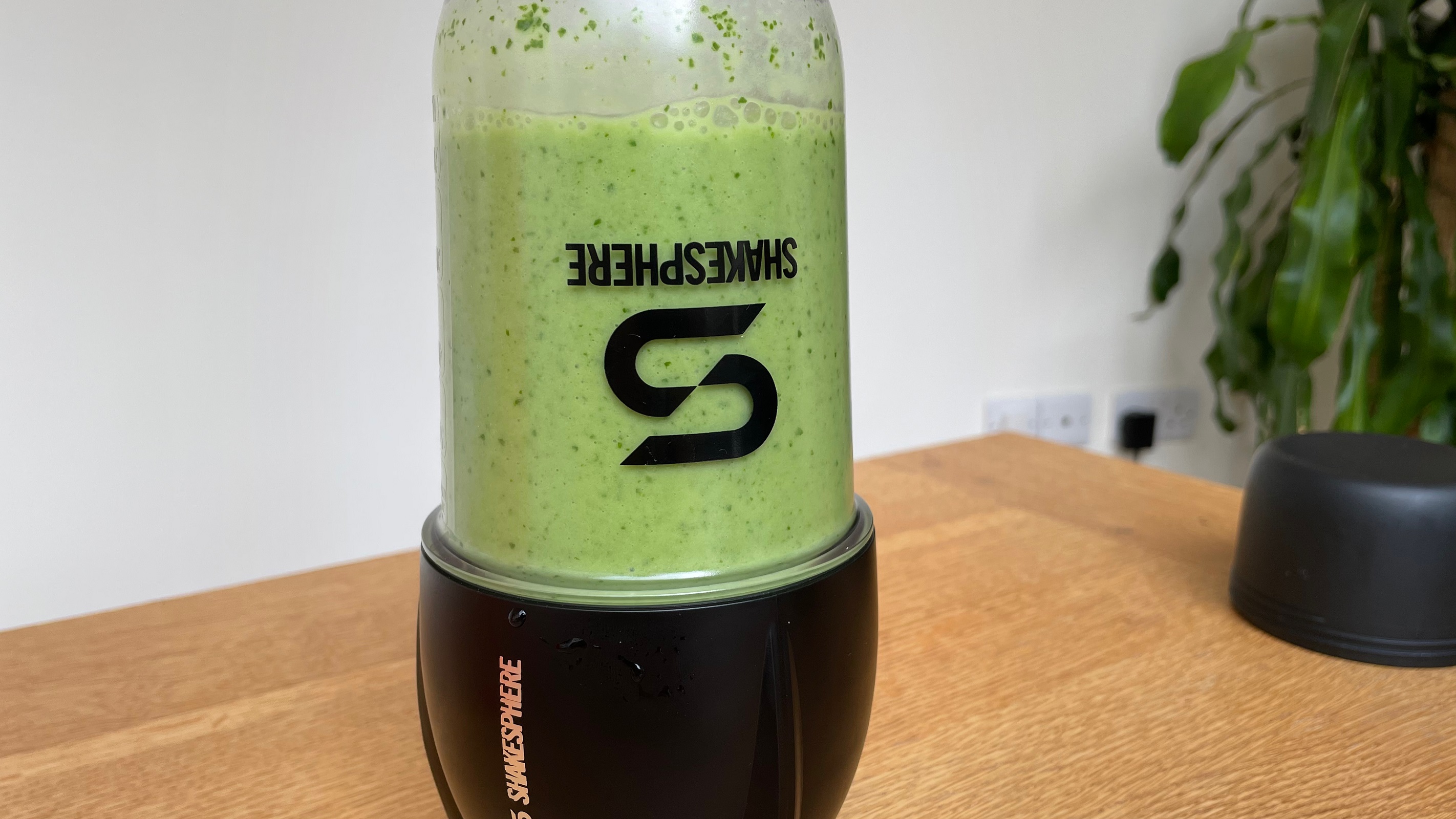 Making a green smoothie in the Shakesphere blender took just one cycle