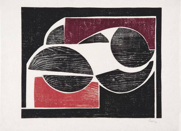 Black and red color painting