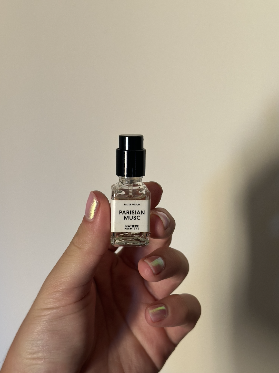 David Evan Ruff holding Matiere Premiere Parisian Musc