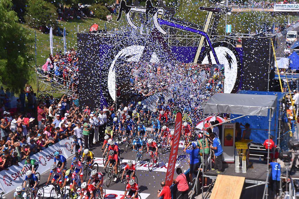 The final stage starts at the 2018 Vuelta a San Juan