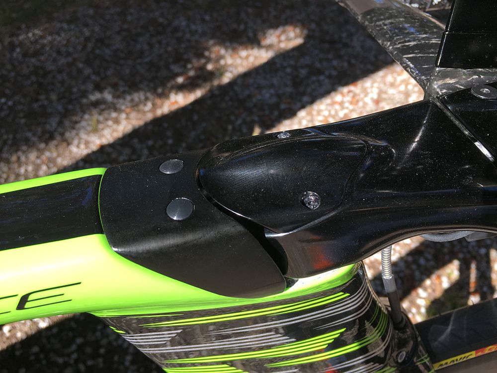 The Cannondale Super Slice disc TT bike on display at Tirreno-Adriatico
