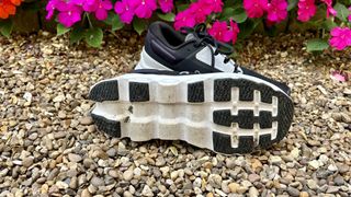 A photo of the On Cloudstratus 3 running shoes outsole