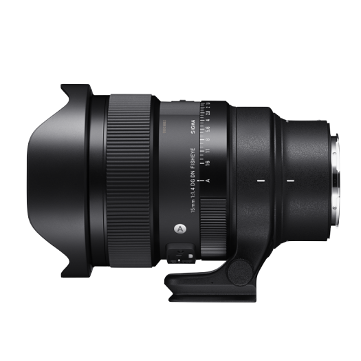 Sigma 15mm f/1.4 DG DN DIAGONAL FISHEYE on a white square