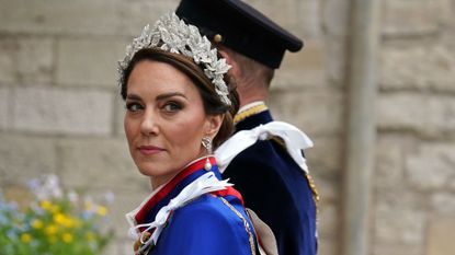 kate middleton in custom made tiara at king charles' corronation