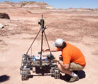 Oregon State University's rover was the only one with metal wheels.