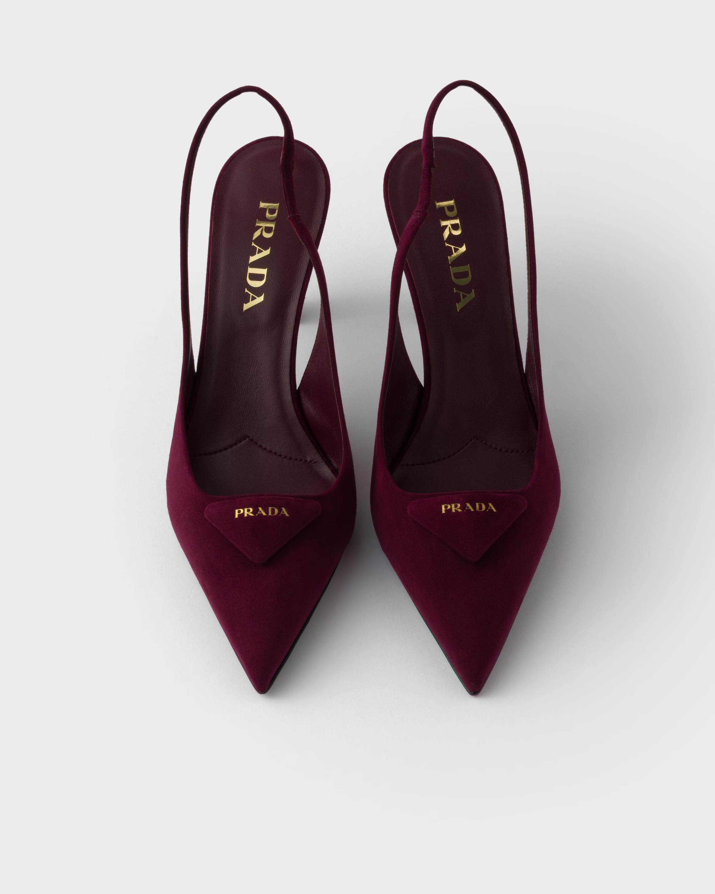 Prada, Suede slingback pumps