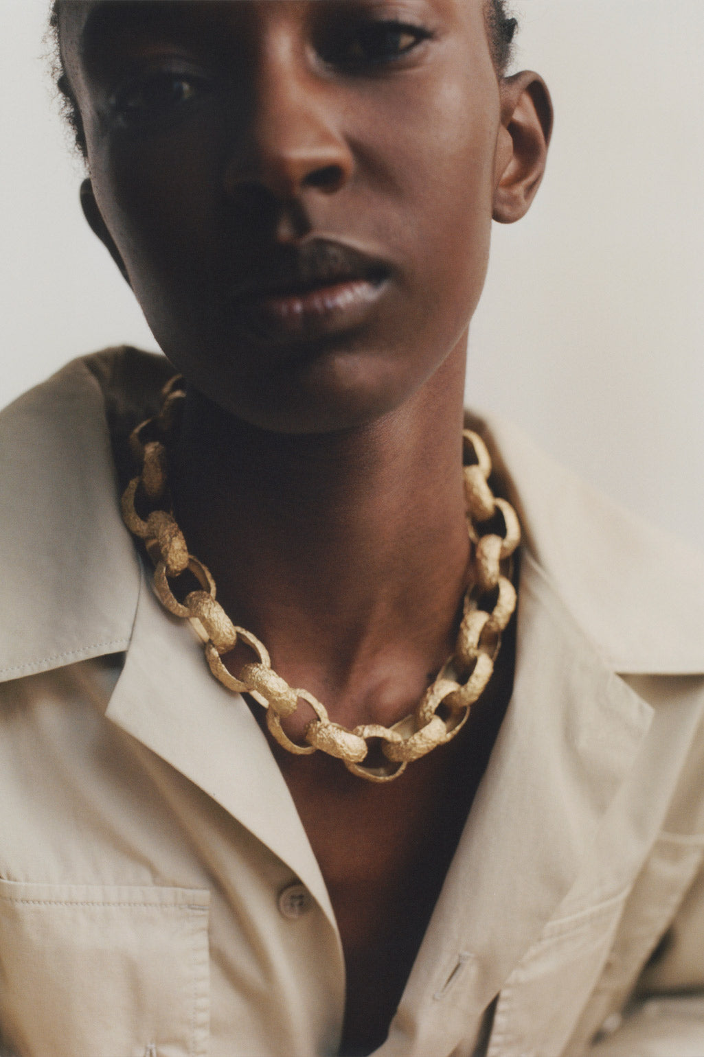 The Cave You Fear to Enter Holds the Treasure That You Seek - Gold Plated Necklace