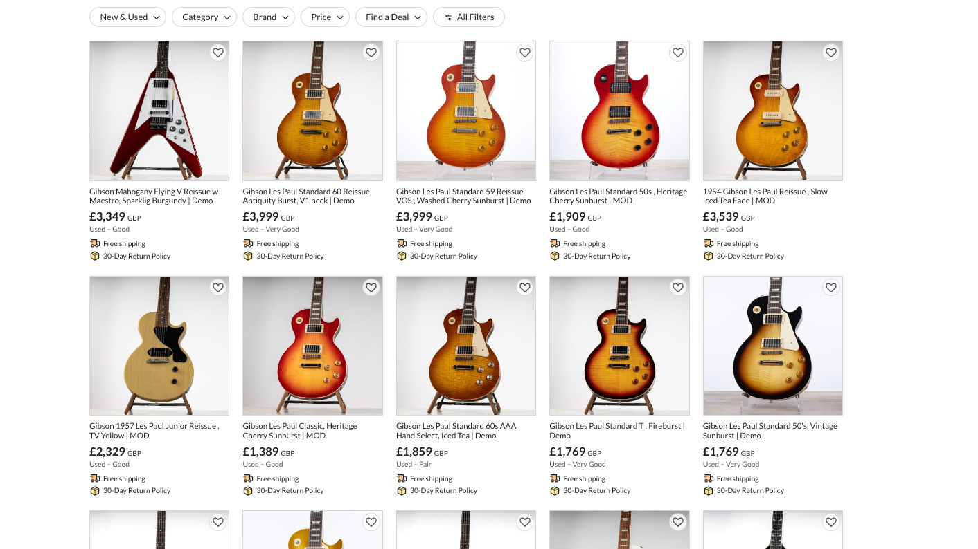 Gibson is now selling Demo Shop guitars in the UK for the first time ...