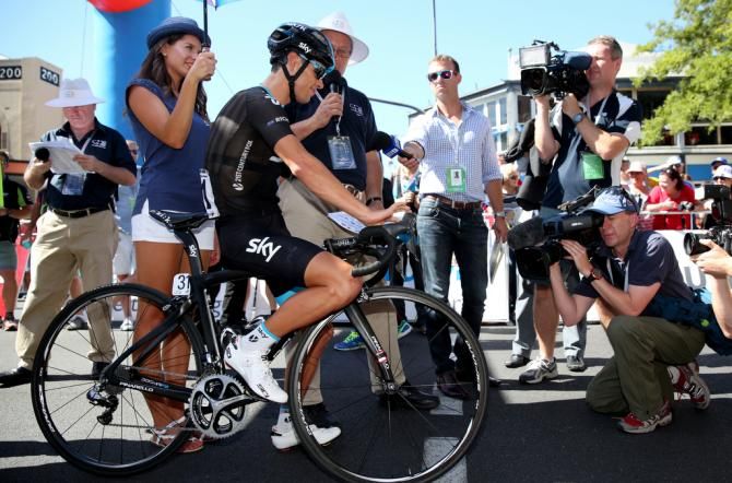 Richie Porte (Team Sky) on the start line