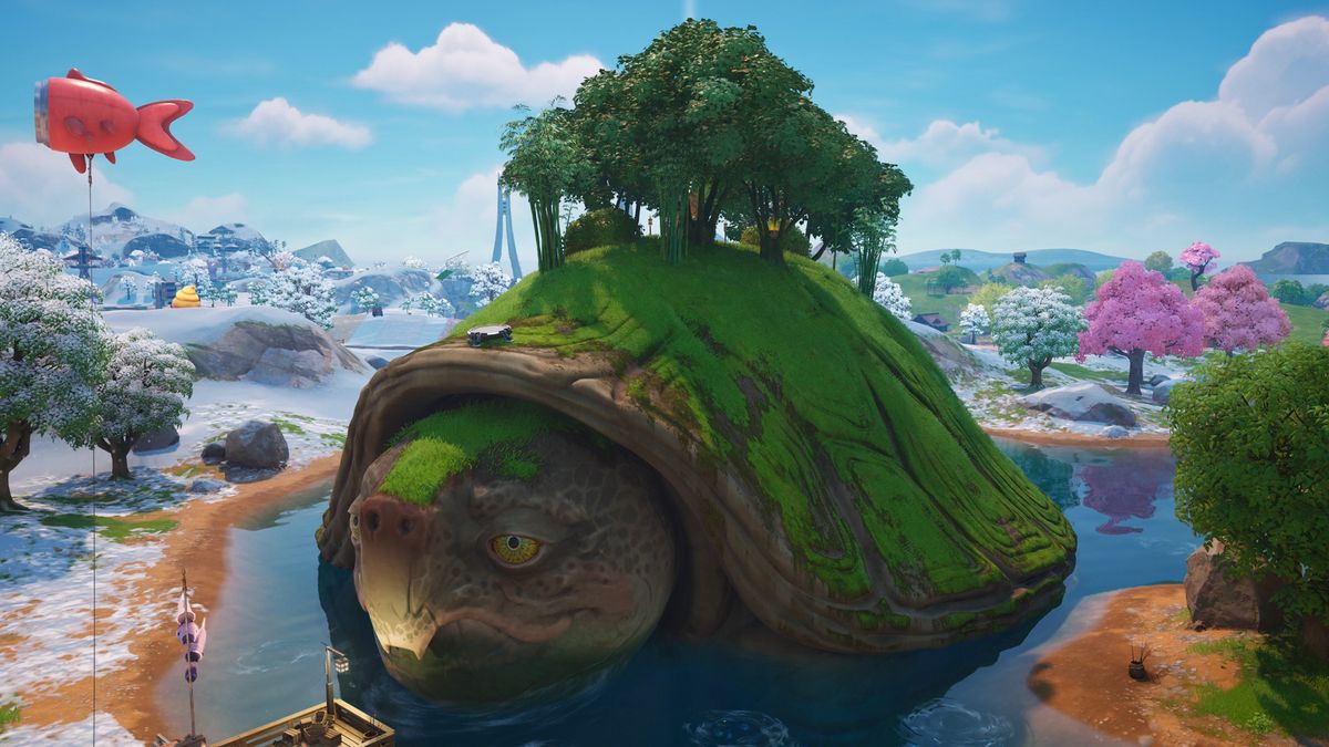 Fortnite Great Turtle: 巨大なカメを見つける場所