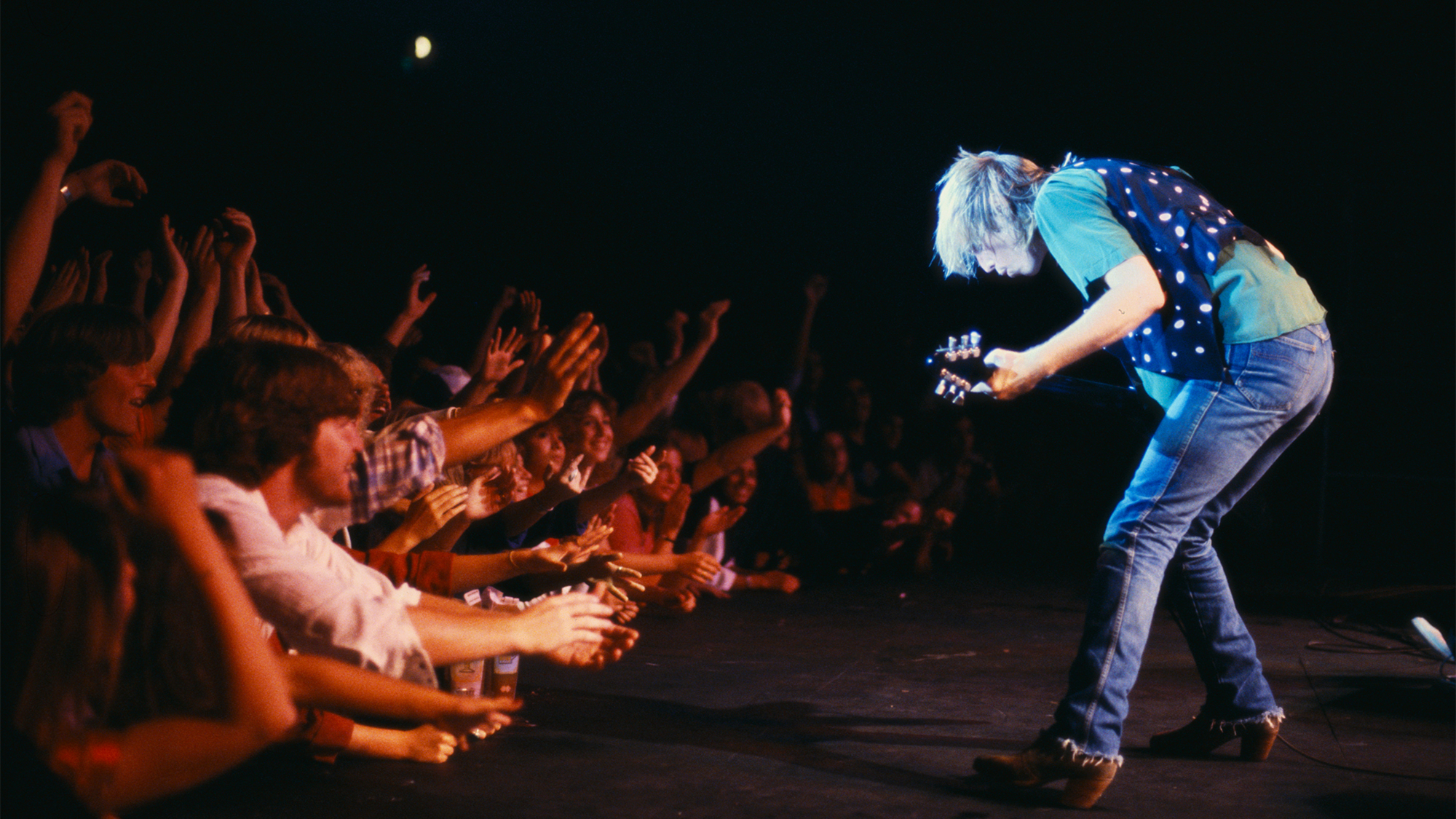 Tom Petty onstage in 1979 on the Damn the Torpedos tour