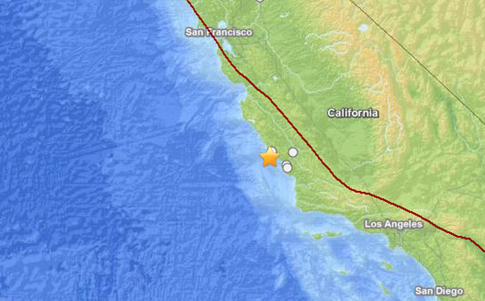 earthquake map