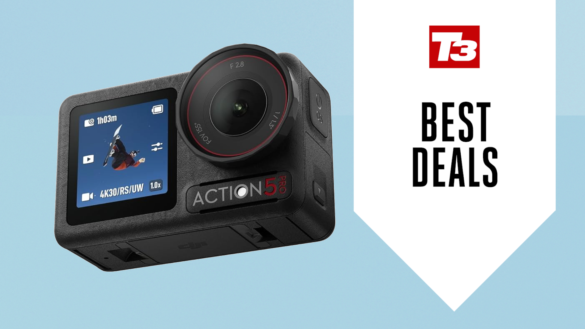 This DJI action camera is waterproof up to 20 metres and it's