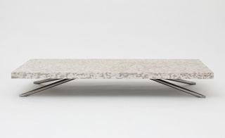 Canuck Thom Fougere’s coffee table made from Tyndall stone
