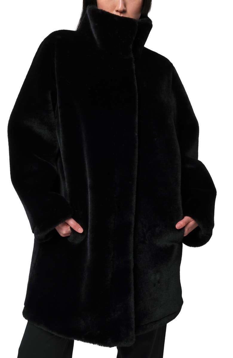 Blair Mid Length Recycled Polyester Pluche™ Faux Fur Coat