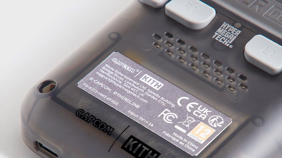 Kith Capcom Evercade console, a gret transparent handheld retro console