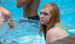 Eighth Grade Elsie Fisher in the pool