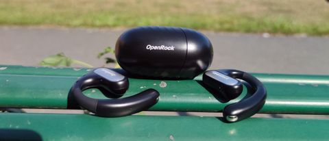 The OpenRock Pro and their case laid on a bench