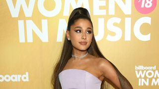 Ariana Grande attends Billboard Women In Music 2018 on December 6, 2018 in New York City