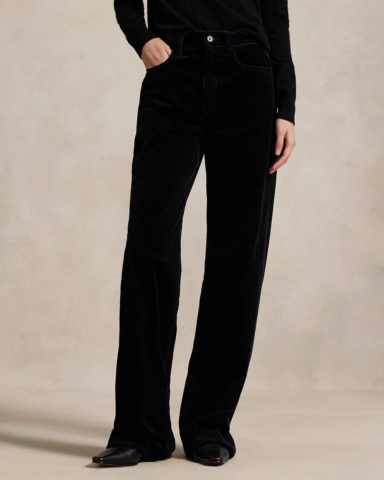 Ralph Lauren, Cotton Corduroy Wide-Leg Pant