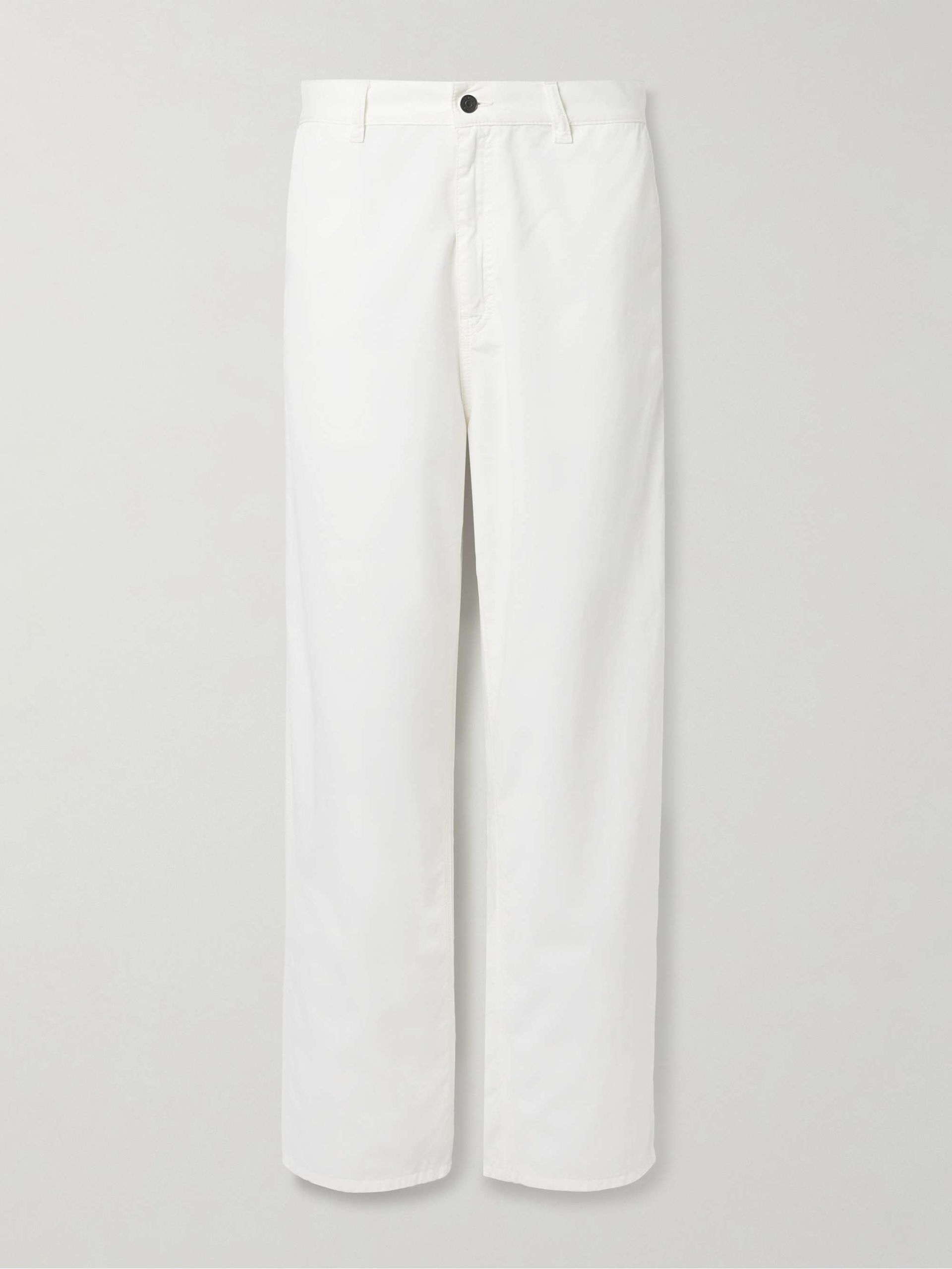 Sharka Cotton and Cashmere-Blend Twill Wide-Leg Pants