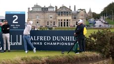 Robert MacIntyre tees off at the Alfred Dunhill Links Championship