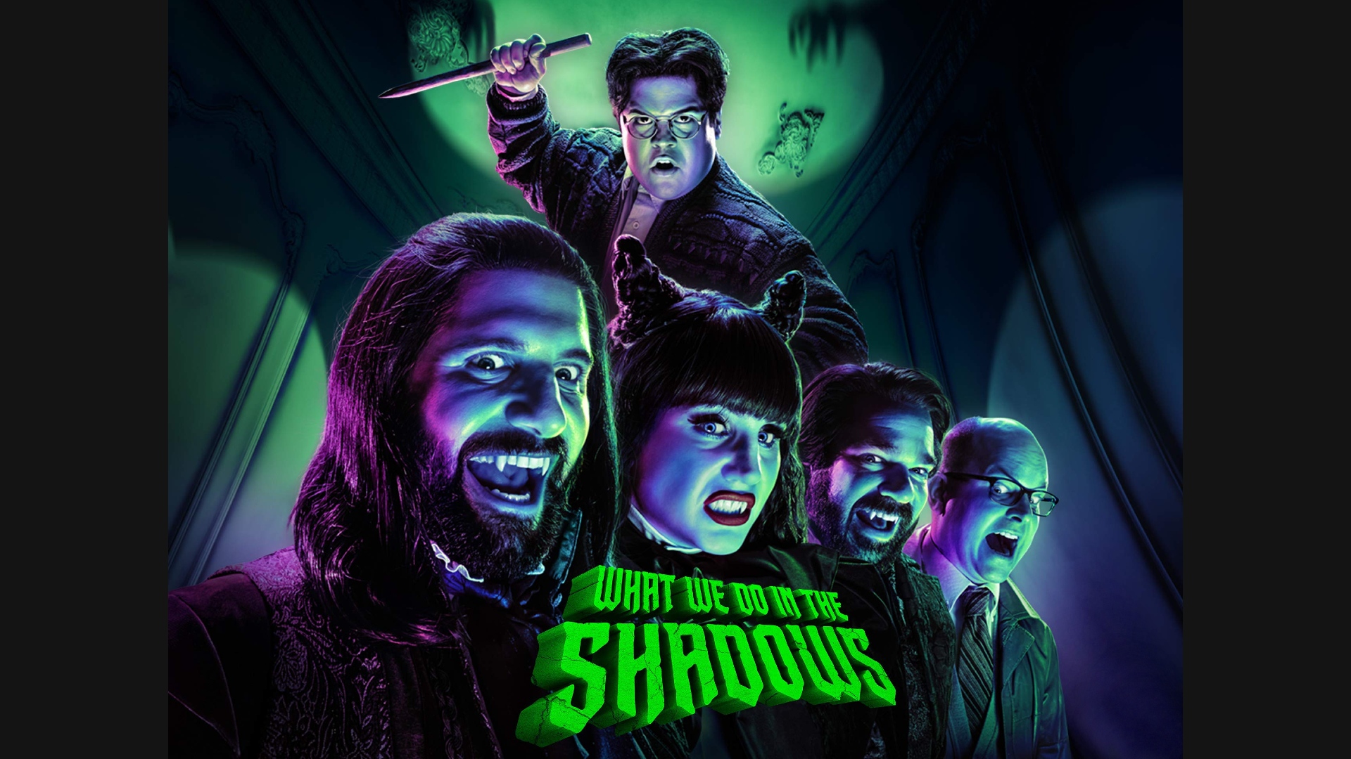 De fjollede vampyrer og deres familiar i What we do in the shadows