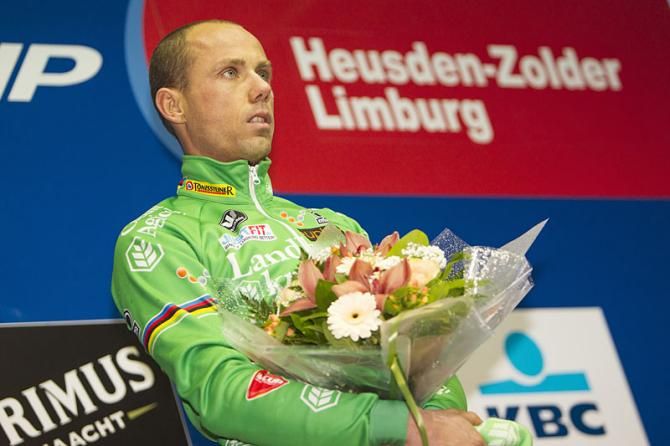 Sven Nys on the podium
