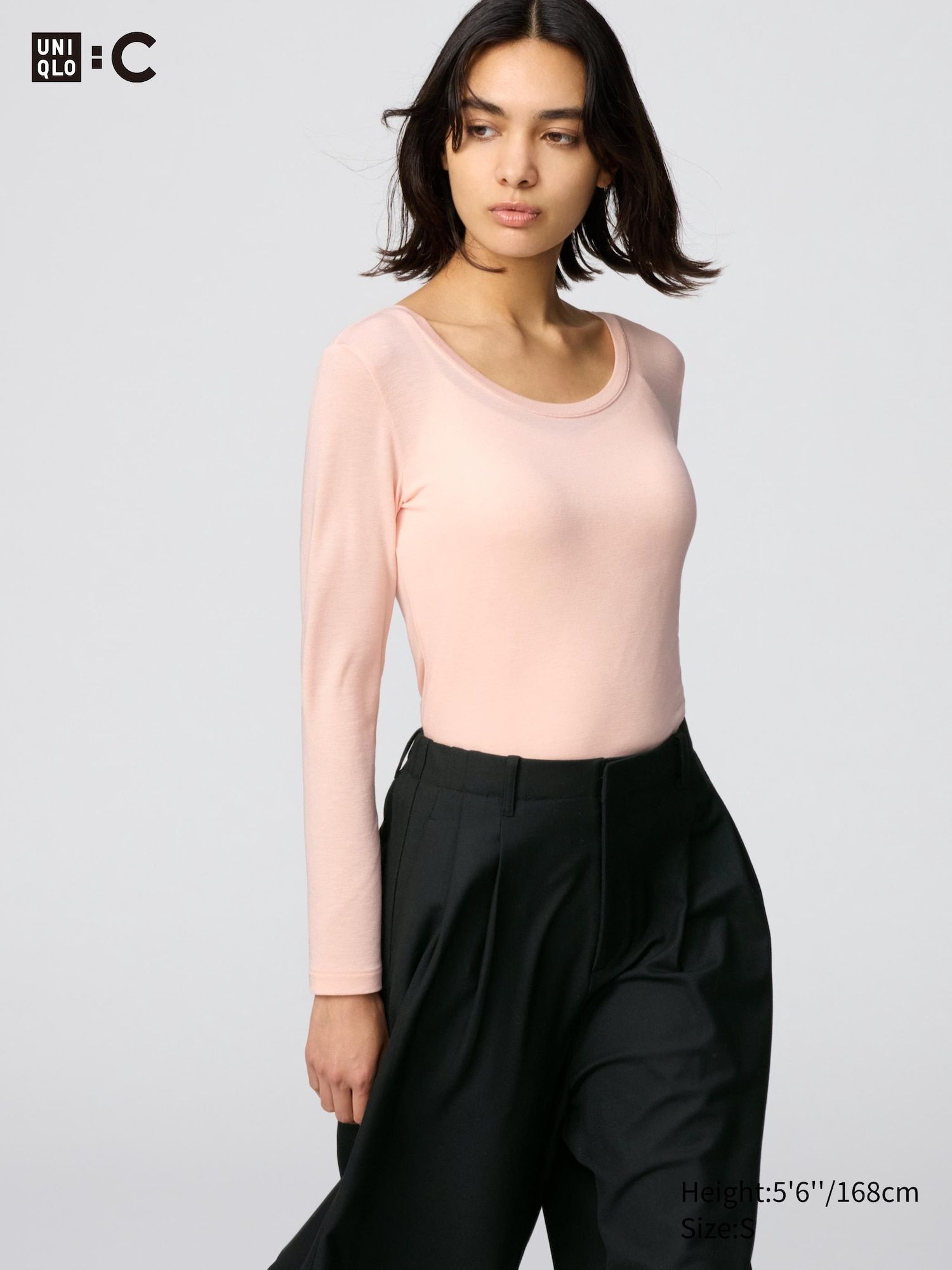 Heattech Extra Warm Cashmere Blend Scoop Neck T-Shirt