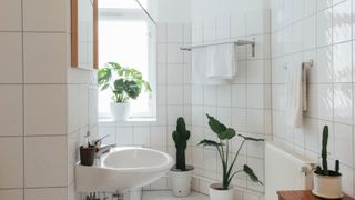 white tile grout