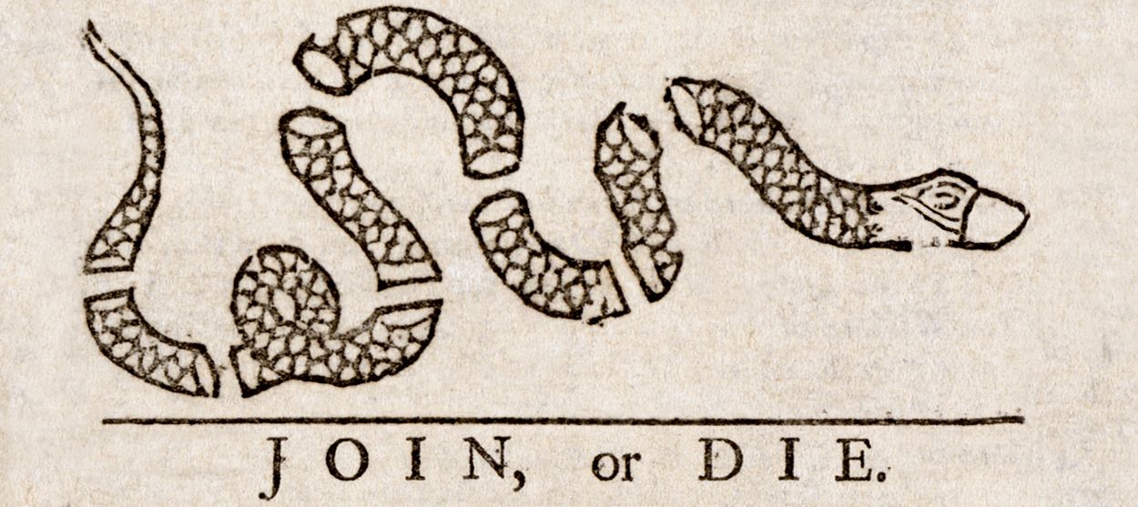 Join or Die.