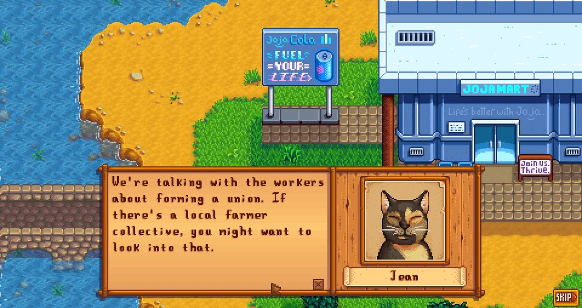 Stardew Valley: Jorts and Jean the Helper Cats mod