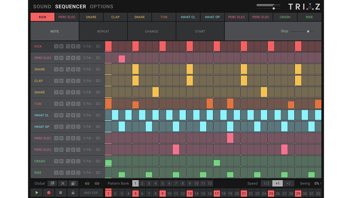 Wave Alchemy’s Triaz drum machine promises “the greatest library of modern drums ever created