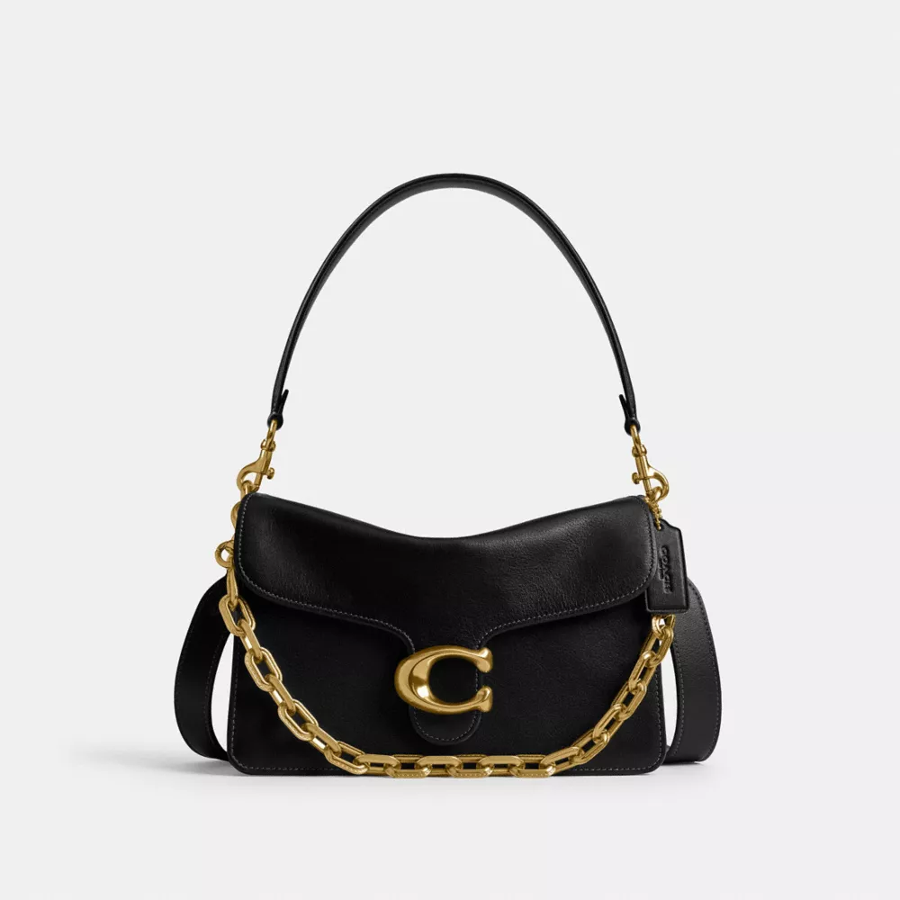 Chain Tabby Shoulder Bag in Signature Denim