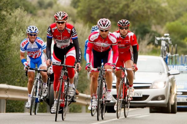 The breakaway stayed away for nearly 150 kilometres.