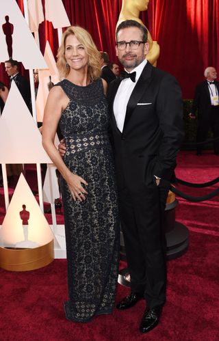 Steve Carrell And Nancy Carrell At The Oscars, 2015