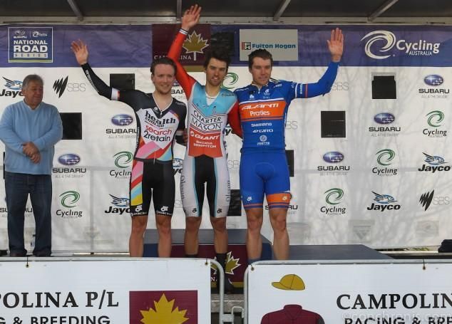 The top three on the stage