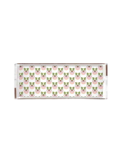 Summer Bouquet Lucite Tray
